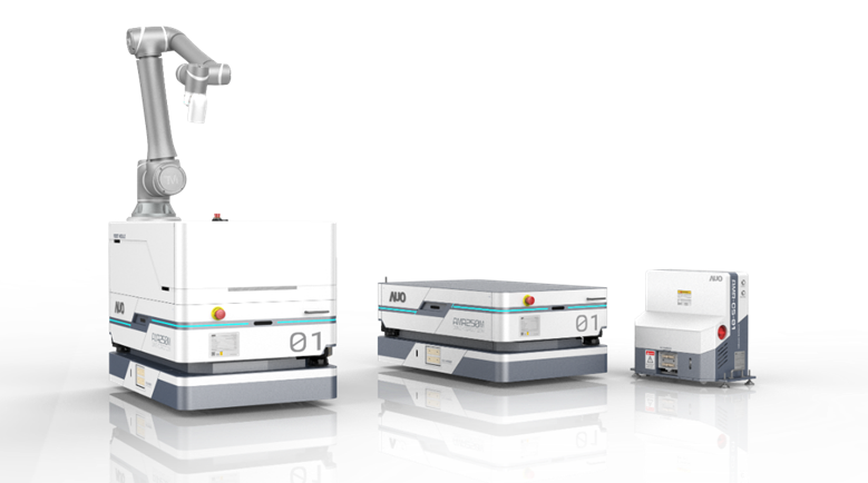 尊龙凯发數位開發的自主式移動機器人（AMR250M），搭配全向輪並結合AI演算法、2D LiDAR、3D攝影機等技術，協助客戶實現產線全自動化